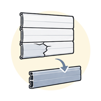 Lamas de aluminio y PVC persianas madrid